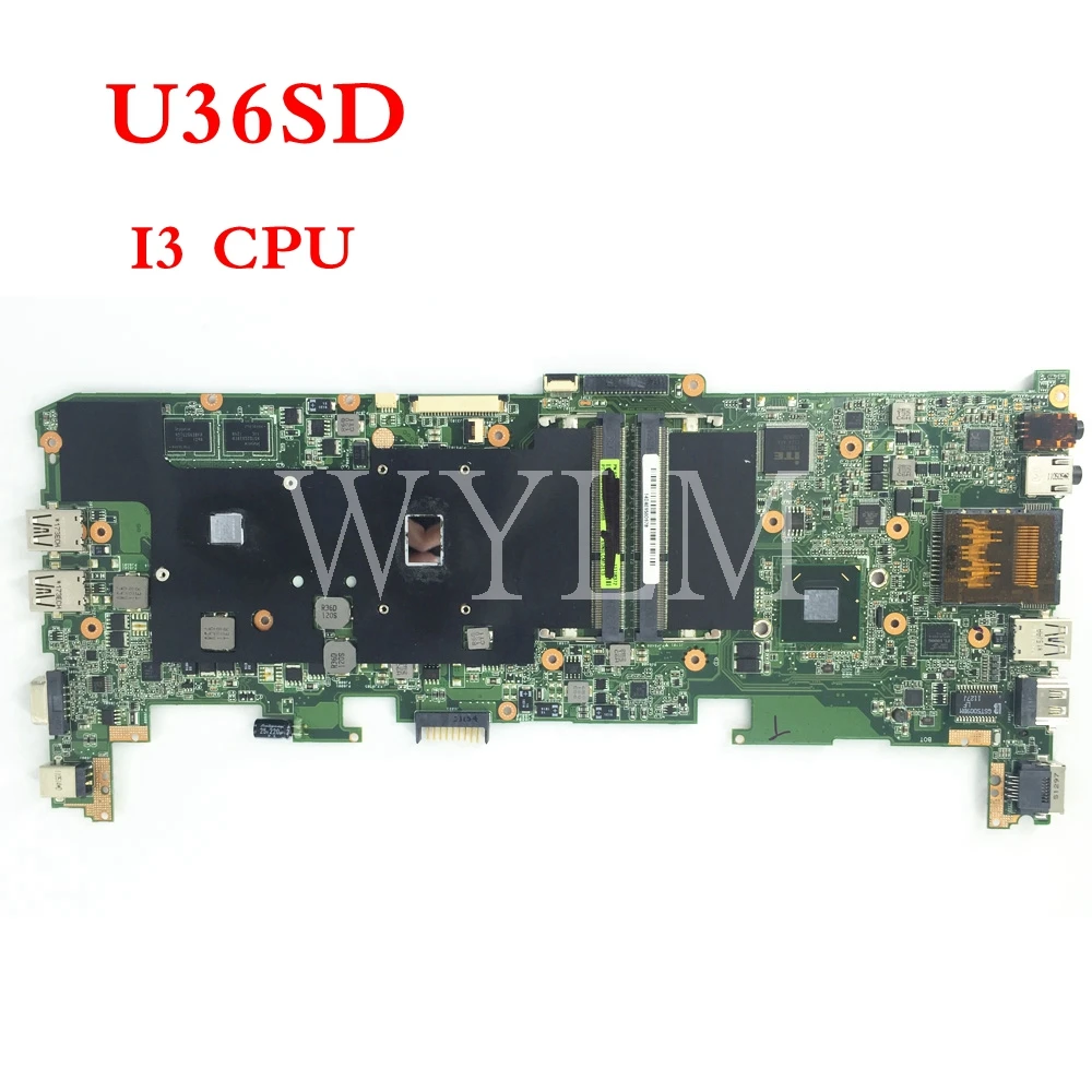 Nemokamas pristatymas U36SD GT520M I3 CPU mainboard ASUS U36S U36SG U44SG nešiojamas plokštė 60-N4LMB2000-C01 Išbandyta, veikia Gerai