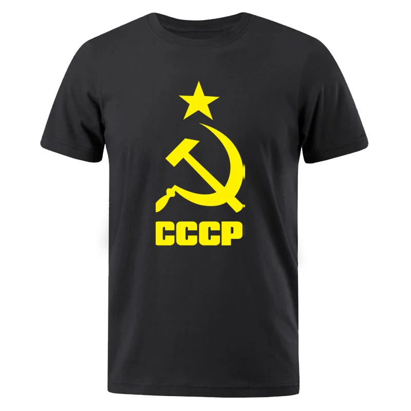 Vyrai T-Shirt 2019 M. Vasarą CCCP rusijos T Marškinėliai Vyrams SSRS, Sovietų Sąjungos Vyras trumpomis rankovėmis Marškinėlius Maskvos Mens Tees Medvilnės O Kaklo Viršūnes