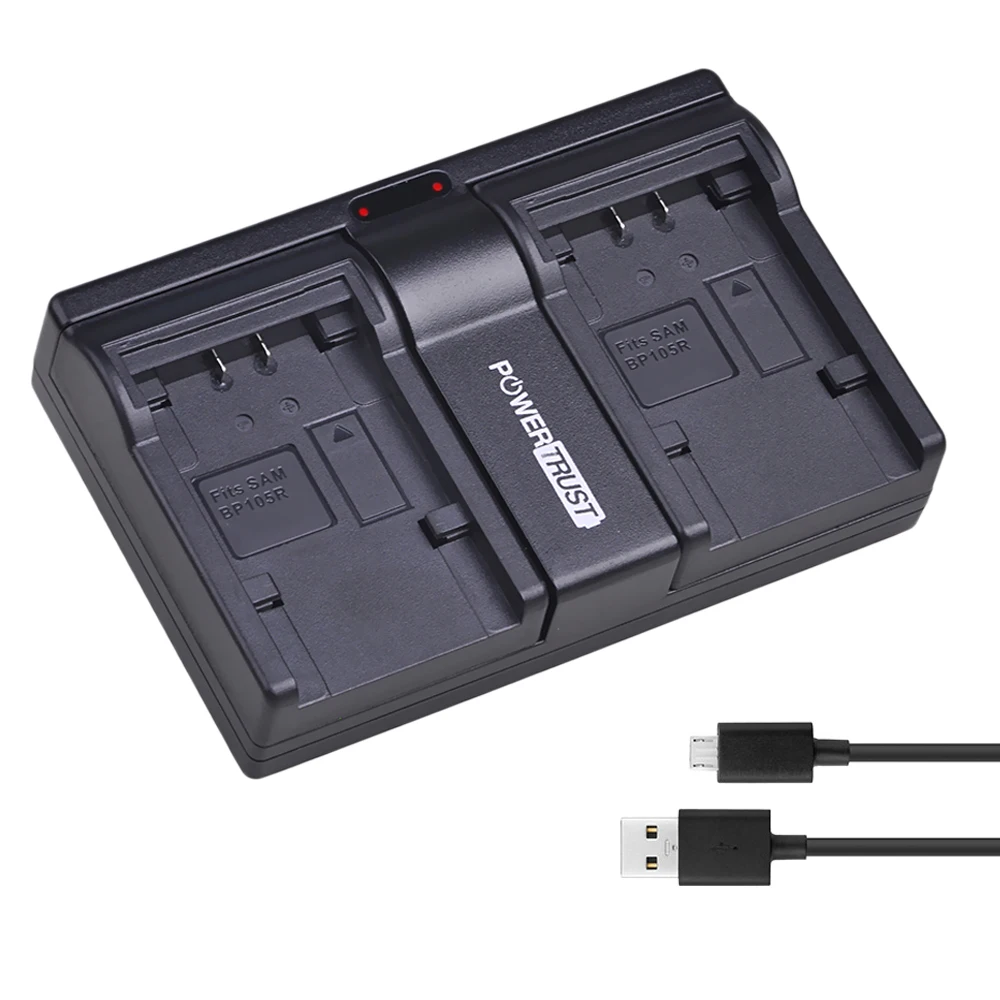 2VNT IA-BP105R BP105R IA-BP210R Li-ion Baterija+USB Dual Channel Įkroviklis, skirtas SAMSUNG SMX-F500 F501 F530 HMX-F900 F910 F920 H320