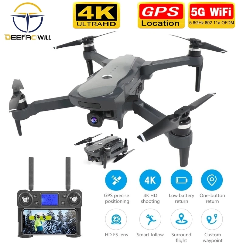 2019 NAUJAS K20 Drone Su 4K vaizdo Kameros GPS Dual Vienas Pagrindinių Grįžti Begalvis Režimas Sekite Mane Ratu Skristi RC Tranai žaislai