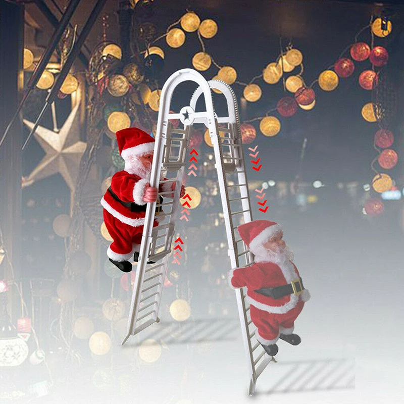 Muzikos Laipiojimo Laiptais Kalėdų Senelis Kalėdų Kalėdos Statulėlės Dekoro Vaikams, vaikams, Dovanų, Muzikos Žaislas Kalėdų Dekoracija namuose