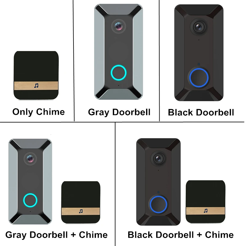 WIFI Vaizdo Doorbell V6 Kamera 720P Radijo Varpas Smart Realaus laiko Ryšio IR Signalizacijos Belaidžio Ding Dong Doorbell Varpelių Imtuvas