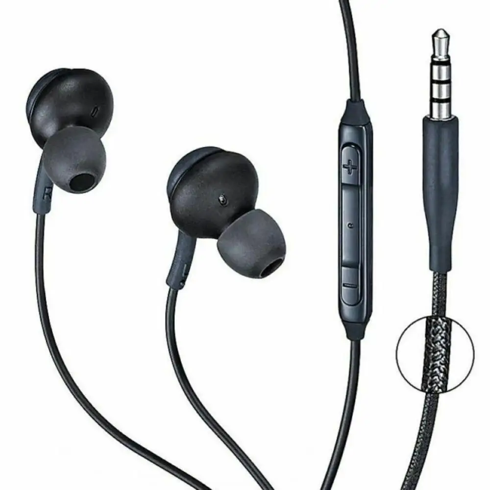 3.5 mm Laidines Ausines In-ear sujungtas, Su Mikrofono Garsumo Valdymas Rankų įranga Stereo Sporto Ausinių Samsung Galaxy S10 S9 S7 S8