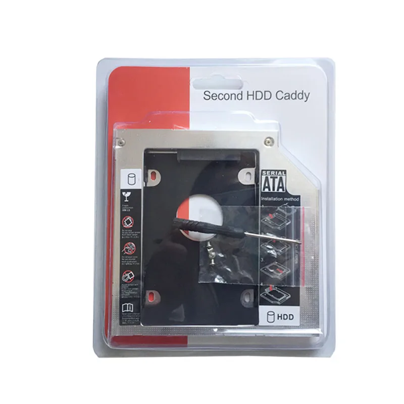 2 12,7 mm SATA Kietąjį Diską HDD SSD Caddy adapteris Asus K42DY K42JA K42JC K42JP K42JR K43SD K52J(Dovanų Optinis įrenginys bezel )