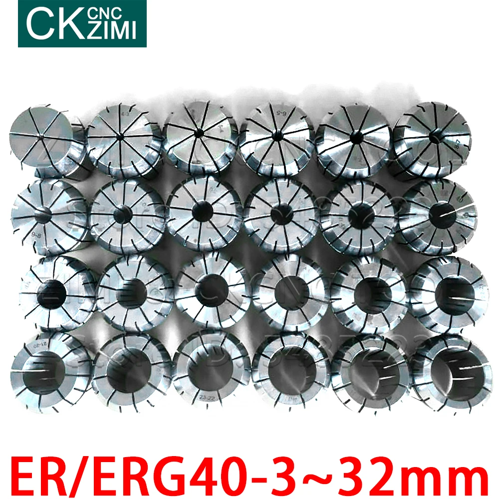 ER40 ERG40 3mm-32mm pavasario collet chuck Bakstelėkite Įvorės bakstelėję chuck Čiaupų CNC frezavimo įrankiai turėtojas Graviravimo staklės ašinis variklis