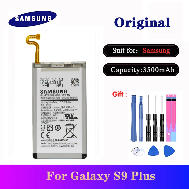 Originalios Baterijos Samsung Galaxy s9 Plus G9650 S9+ G965F EB-BG965ABE 3500mAh Pakeitimo Aukštos Kokybės Telefonas Bateria AKKU