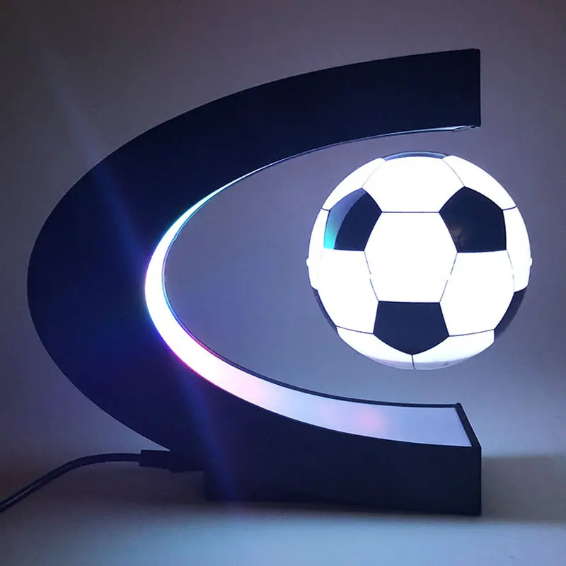 Magnetic Levitation Futbolo Lempos Pasaulyje Tellurion LED Šviesos Stalą Stalo Ornamentas Futbolo Dekoracija Dovanos, Futbolo Prekes