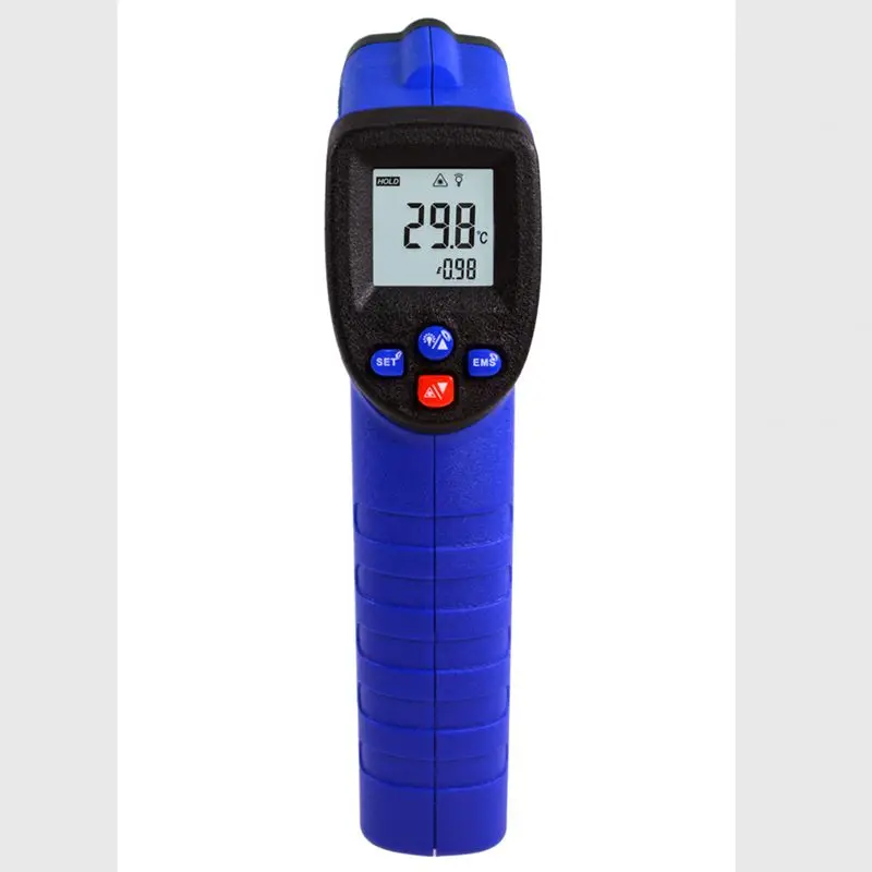 Skaitmeninis ir Spindulių Termometras -50~550 Laipsnį Ne-Susisiekite su LCD ir SPINDULIŲ Termometras Pyrometer Vertus Pramoninių Lazerinių Temperatūros Matuoklis