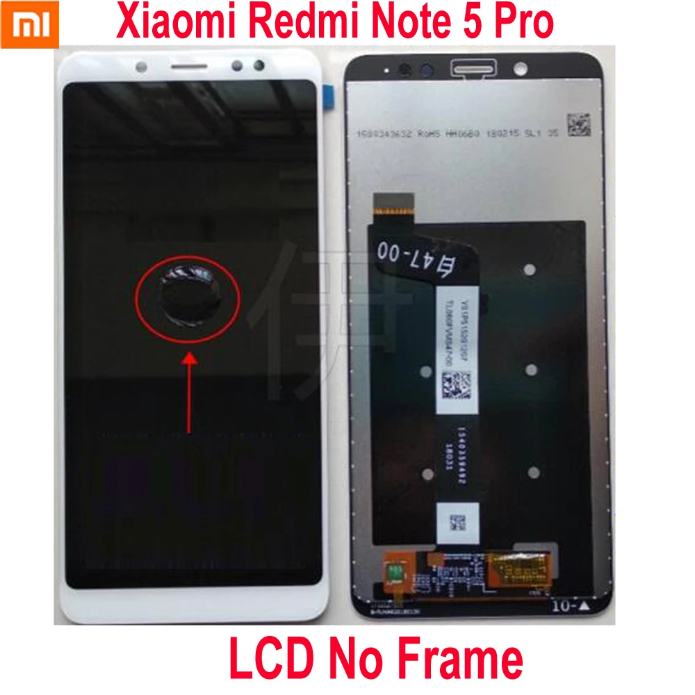 Originalas Geriausias Xiaomi Redmi 5 Pastaba Pro MEG7S LCD Ekranas 10 Taškų Jutiklinis Ekranas skaitmeninis keitiklis komplektuojami su Rėmo Hongmi Note5 Jutiklis