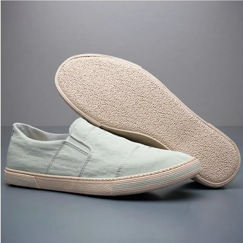 Naujas Soft Vyrų mokasīni, batai, vyriški Vulkanizuotos batai Patogus, Kvėpuojantis Drobė batai vyriški Butas batai A23-26