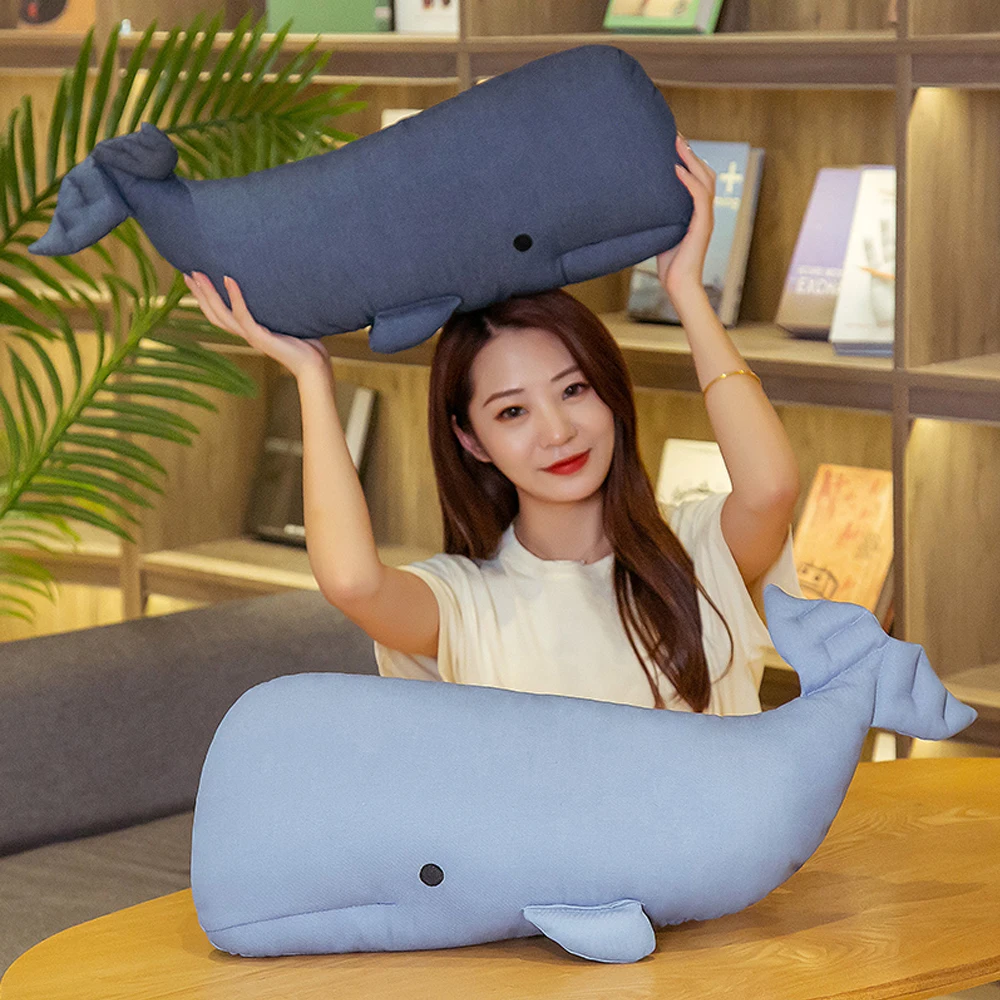 Kūrybinės Animacijos Banginis Pliušinis Žaislas Blue Jūros Gyvūnų Anglis Įdaryti Lėlės Huggable Žuvų Minkštas Gyvūnų Pagalvę Pašalinti Formaldehidą
