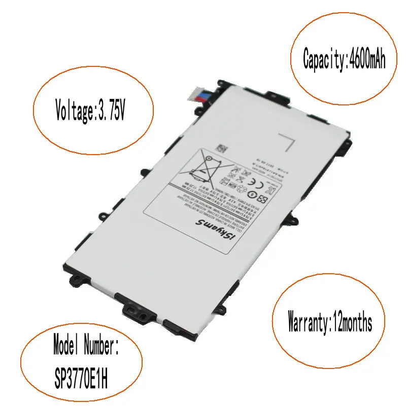 ISkyamS 1x 4600mAh SP3770E1H Bateriją, Skirtą Samsung Galaxy Note 8.0 su 8 3G GT-N5100 GT-N5110 N5100 N5120 Tablet Tab +Įrankio