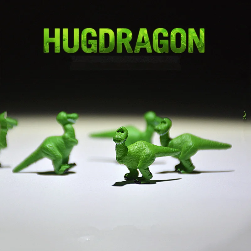 12piece/daug 2.5 cm originalas Rex Žalias Dinozauras pav žaislai apkabinti dragon mažas paveikslas žaislai