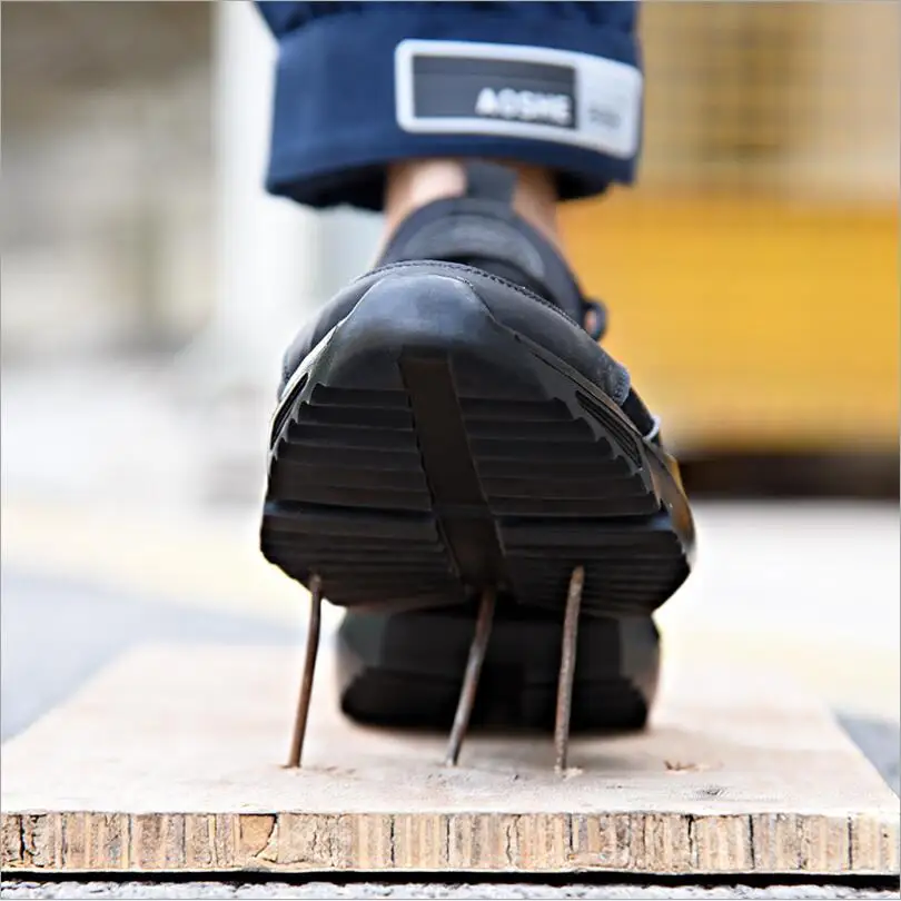 JX14 Naujas 36-46 Lengvi apsauginiai batai vyrams batai plieno toe Anti-sunaikinti darbo kvėpuojantis sportbačiai dilimo, atsparumas, darbo batai