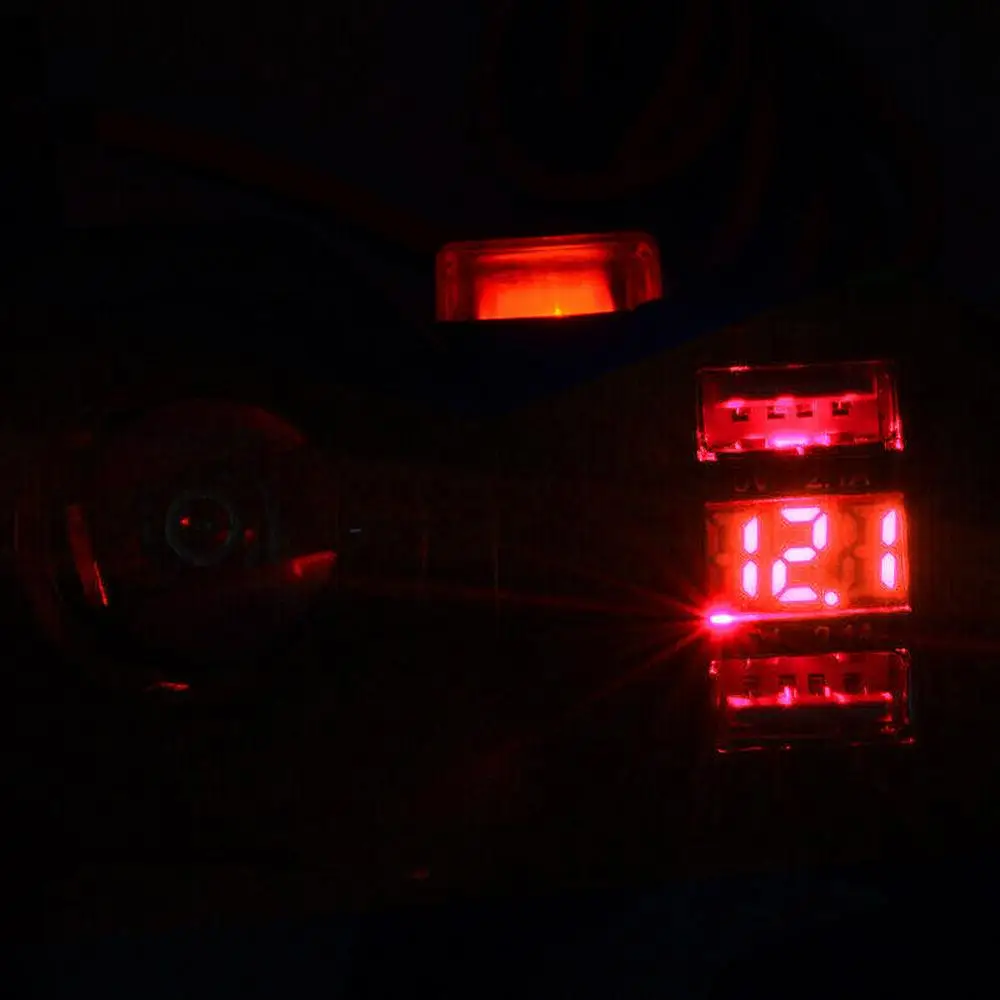 Motociklo USB Įkroviklį, Su LED Voltmeter Vandeniui 12V/24V Motociklo Cigarečių Degiklio Lizdą Dual USB Įkroviklis Telefono