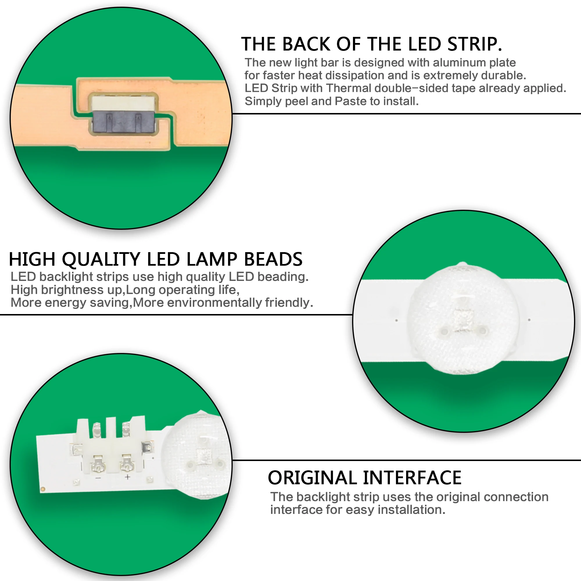 LED apšvietimo juostelės 12 lempų, skirtų 