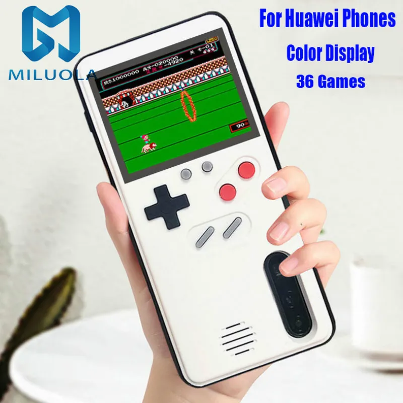 Spalvotas Ekranas 36 Klasikinis Žaidimas Telefoną Atveju HUAWEI P20 30 Pro Mate 20 Pro Nova 3 Konsolės Game boy Minkštos TPU Silikono Padengti