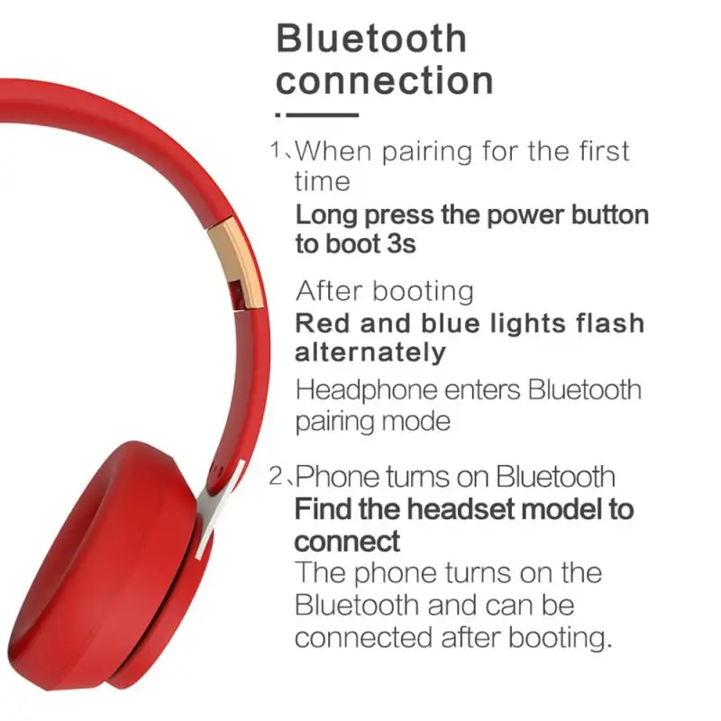 3D Stereo Triukšmo Panaikinimo Belaidės Ausinės Bluetooth laisvų Rankų Nešiojamos Sulankstomos Ausinės Su Mic Mobiliųjų Telefonų Priedai