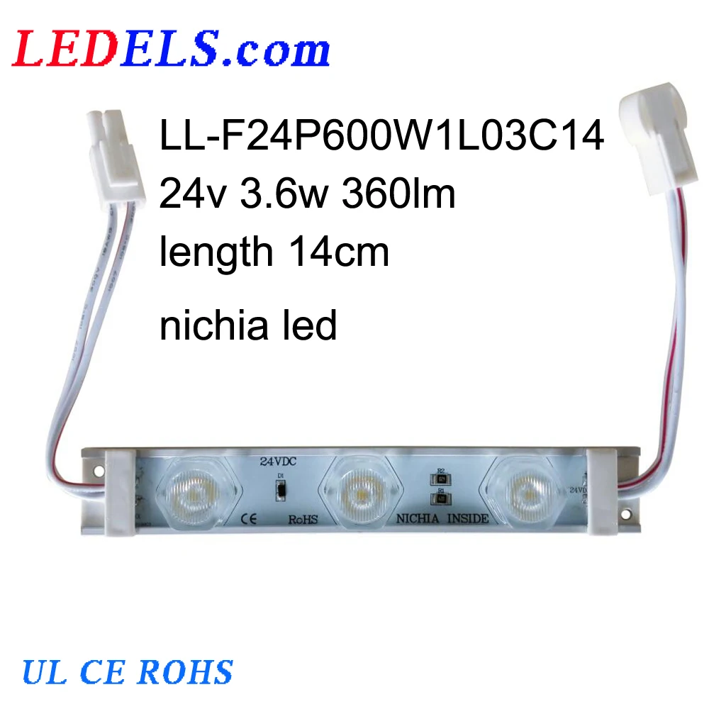 5 metų garantija,24V dc Nichia krašto šviesos diodų (LED modulis Led strip baras dvipusės šviesdėžės