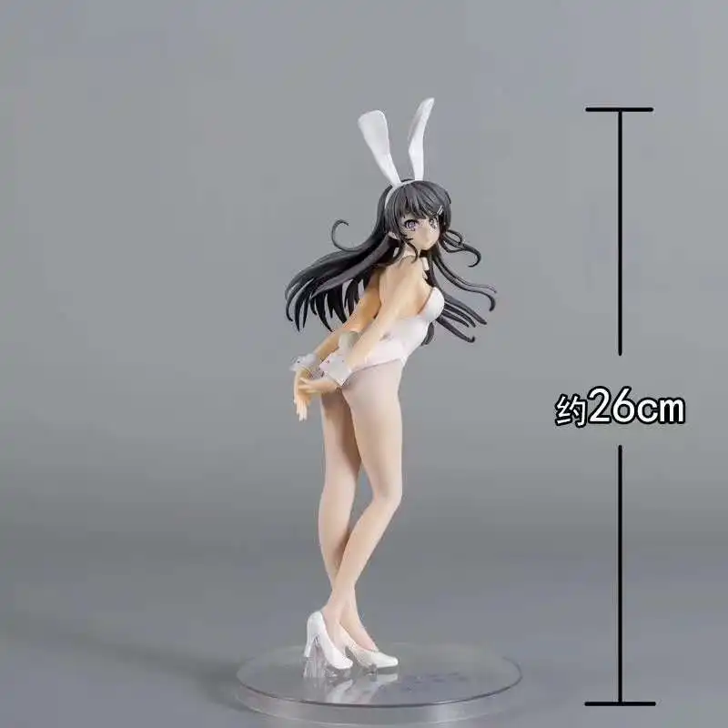 HEYZO 25-40cm Anime Rascal Nėra Svajonė Bunny Mergina Senpai Sakurajima Mai Sexy girl Anime PVC Anime pav Kalėdų Dovanos