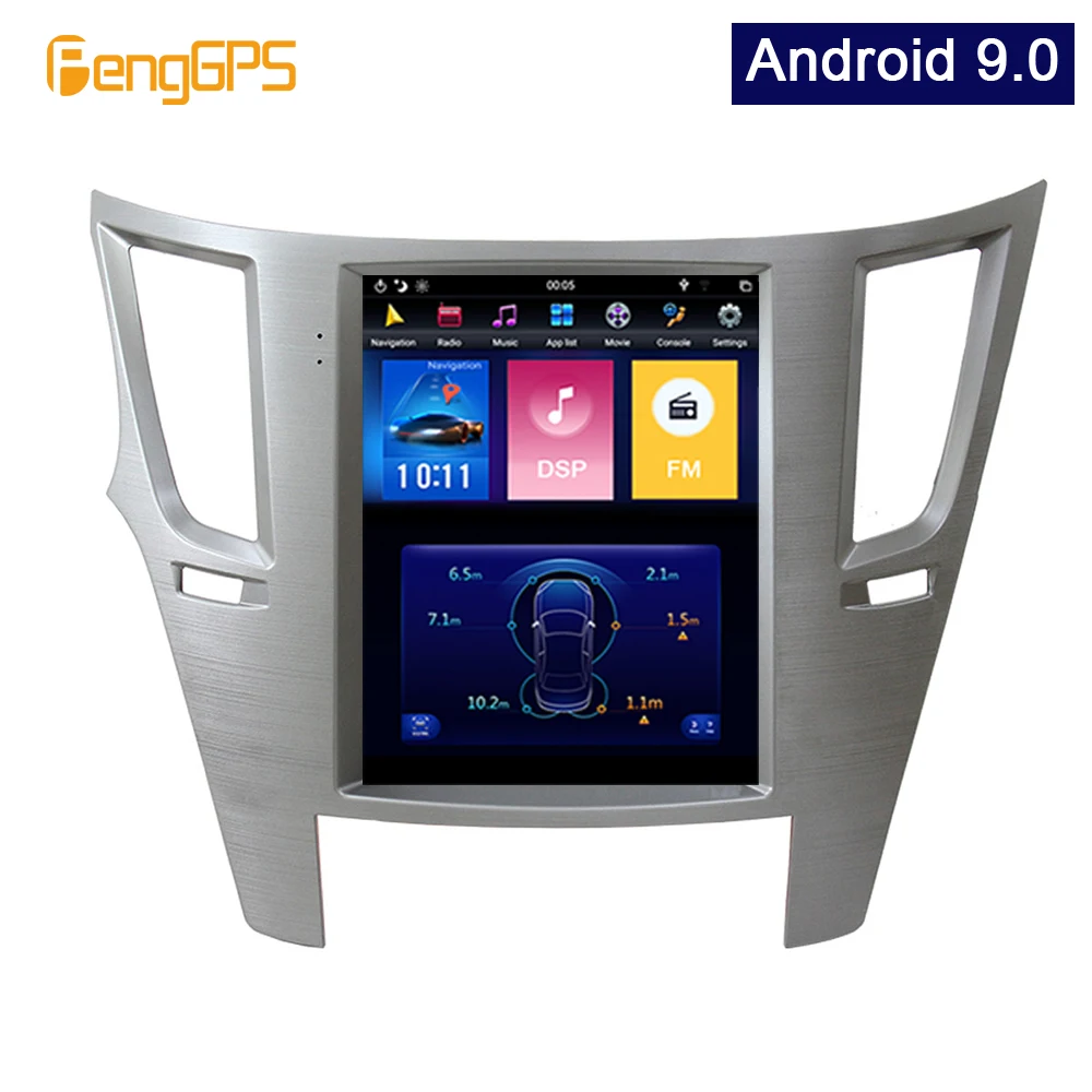 Android 9.0 Tesla Vertikalus Ekranas, automobilių Grotuvas GPS Navigacija Subaru 2009-Garso DVD Grotuvas 1920*1080