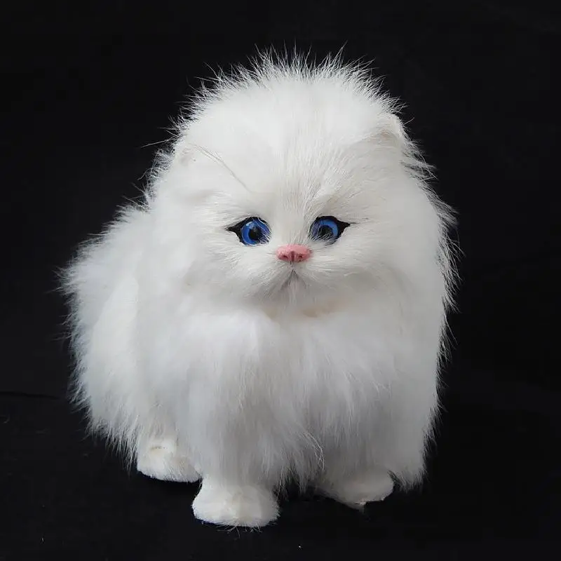 Nekilnojamojo Plaukų Elektroninių Augintiniai Katės Lėlės, Imitavimo Gyvūnų, Kačių Žaislas Meowth Vaikų Mielas Pet Pliušiniai Žaislai Modelio Papuošalus Xtmas Dovana