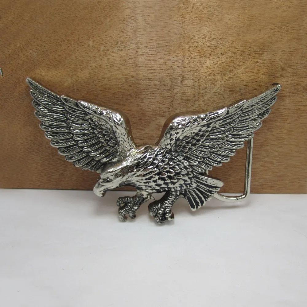 Į Bullzine Flying eagle diržo sagtis su sidabro apdaila FP-01247-2 su 4cm plotis, kilpos