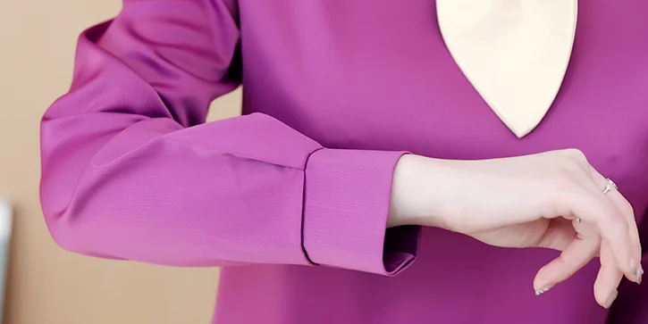 Dingaozlz deimantų lankas šifono palaidinė korėjos 2020 naujas elegantiškas moteris ilgą šifono rankovėmis marškinėliai lankas moterų viršūnių kasdieniai drabužiai