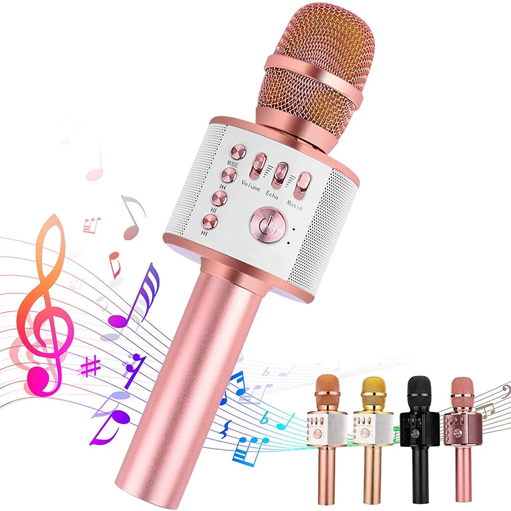 Bevielis Karaoke Bluetooth Mikrofonas, Sd/Usb Balso Pokyčių Profesinės Garsiakalbio Nešiojamą микрофон Žaidėjas Dainavimo Diktofonas Dovana