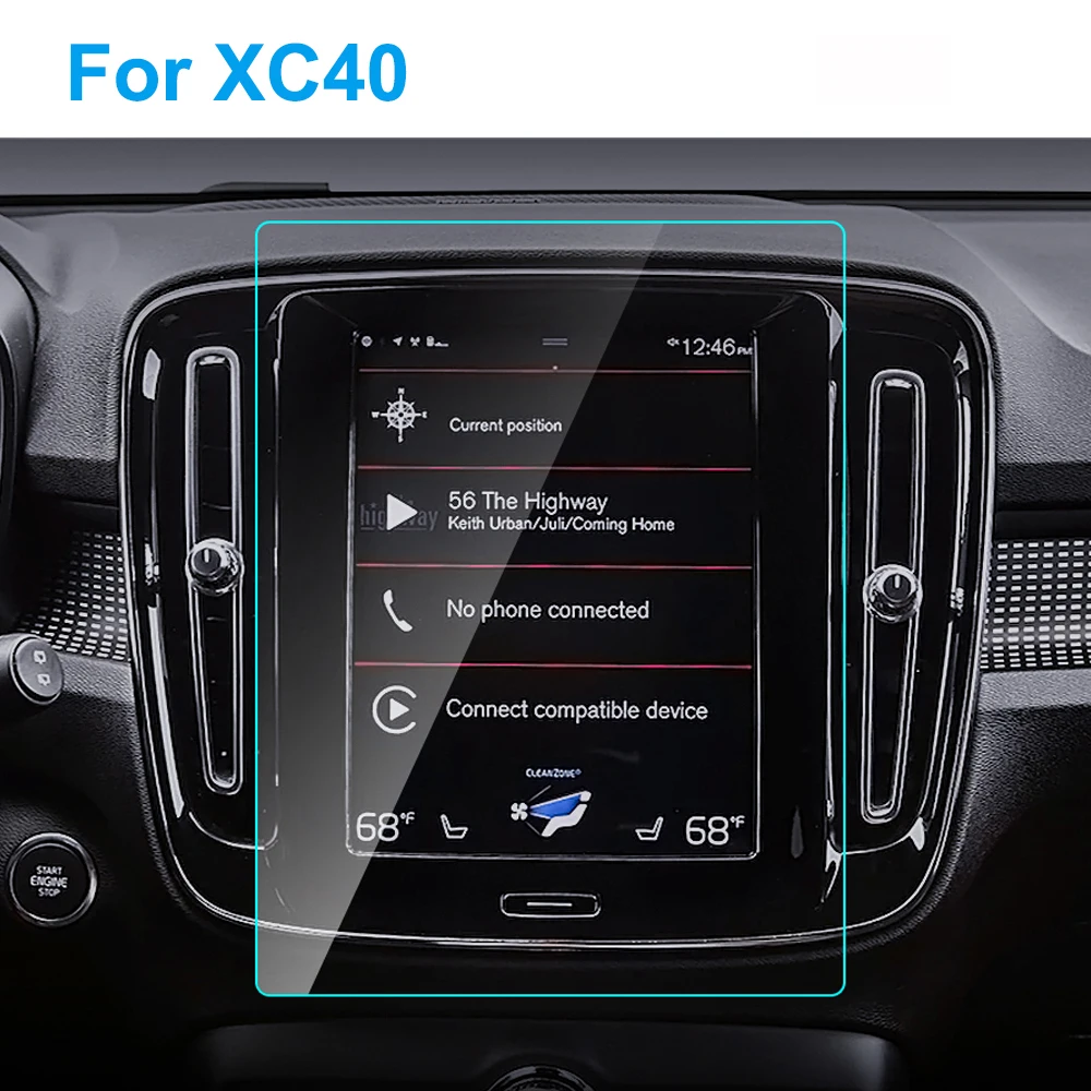 8.7 Colių HD TPU Clear Touch Screen Protector Automobilių GPS Navigacijos TPU Apsauginiai Vinilo kinas 