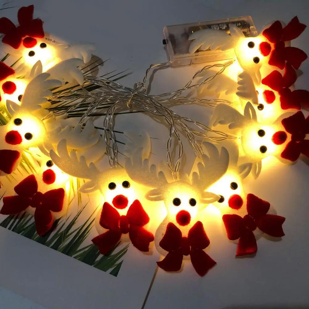 Kalėdų Pasakų Žibintai Elnias LED Žibintai, Baterija Lemputė, Kalėdų Eglučių Žiburiai Xmass Dekoracija Namuose Dovanos Naujųjų Metų 2021