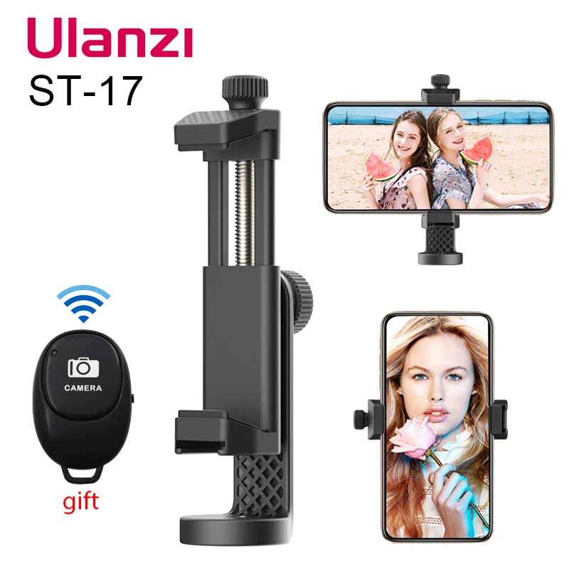 Ulanzi ST-17 Universalus Smartphone Trikojo stovo Vertikalaus Fotografavimo 360 Sukimosi Telefono Mount Laikiklis, skirtas 