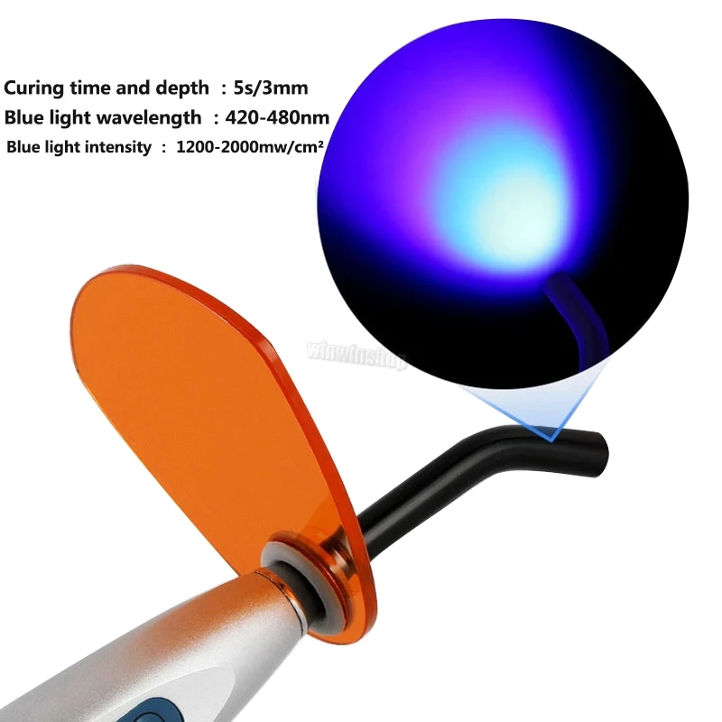 1 Rinkinys, spalvotu LED Kietinimo Šviesos Lempos Mašina Dervos Išgydyti Dantų Kietinimo Lempa Sukietėti Polimero Pagrindu Atkuriamojo Medžiagos