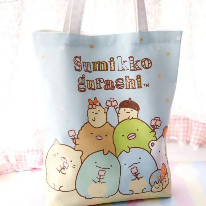 1pc išskirtinį Japonų animacinių filmų Sumikko Gurashi Bento krepšys, Rankinė, Daugiafunkcinis Prekybos pečių maišą pav žaislą dovanų