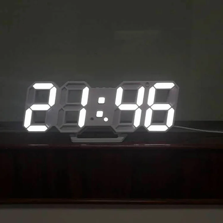 Mažas Naktiniai Žadintuvas 3DLED Skaitmeninis Laikrodis Sprogimo Modelių Elektroninių Sieninis Laikrodis Sieninis Stereo Sieninis Laikrodis Stalinis Laikrodis