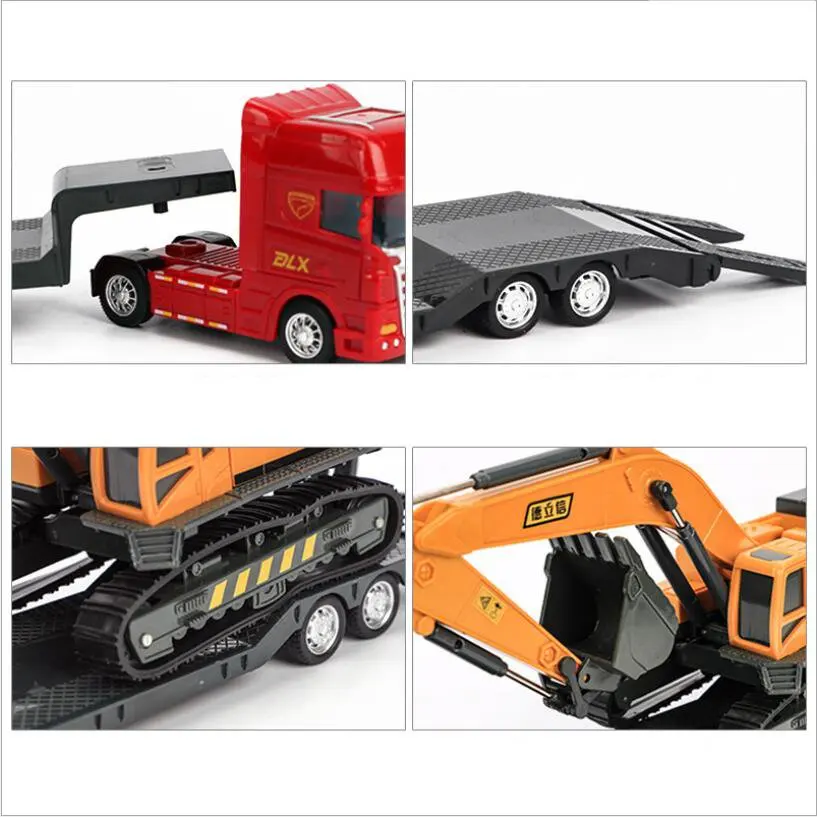 1:32 Naujų Traukti Atgal Lydinio Super Sunkvežimis Žaislas Automobilis Imitavimo Modelis Transporter Automobilių Įdomių Žaislų Vaikams, Vaikų Dovanų