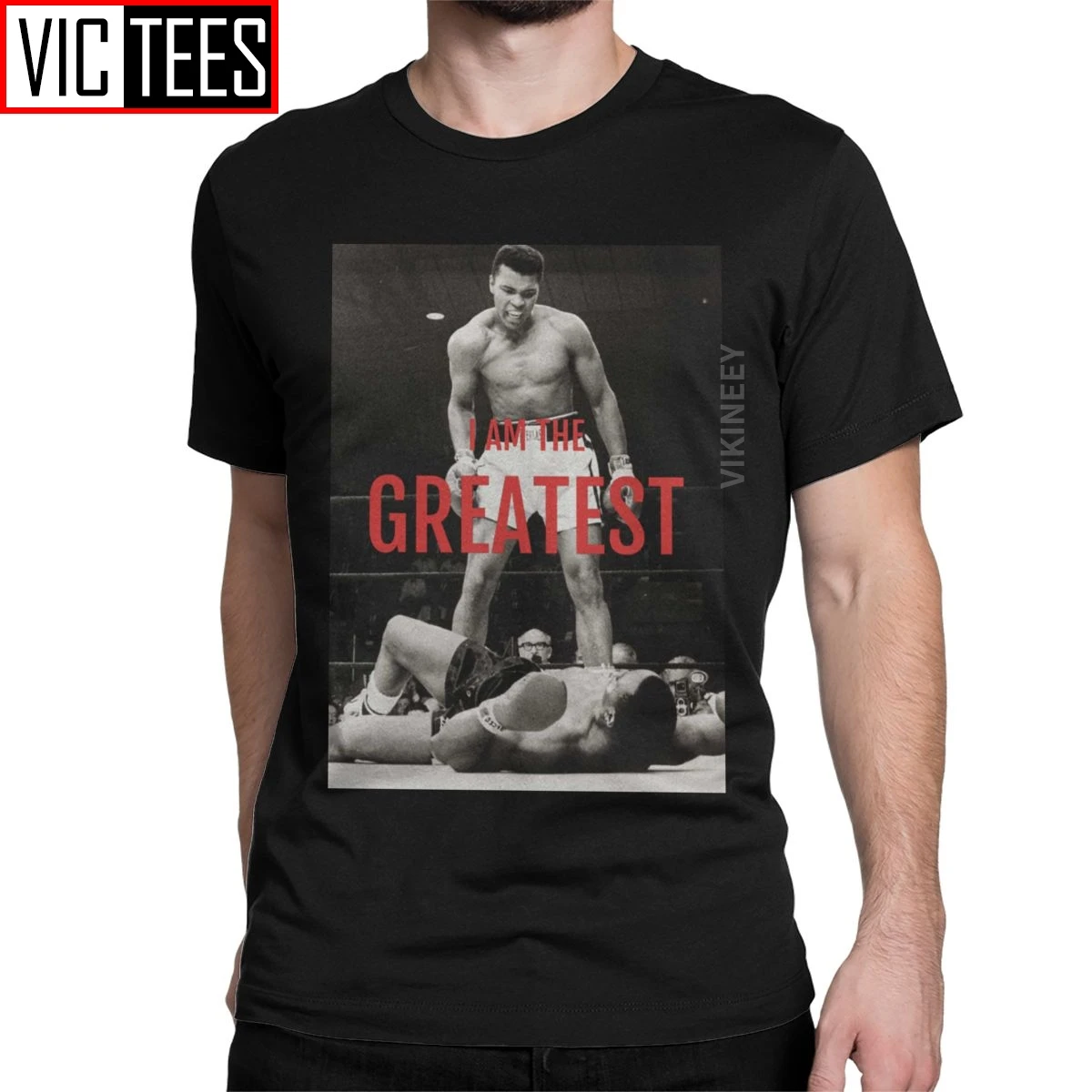 Muhammad Ali Didžiausias Kada nors vyriški Marškinėliai Boksininkas, Bokso Sporto Vintage Marškinėliai Medvilnės Grafikos 3D Spausdinti
