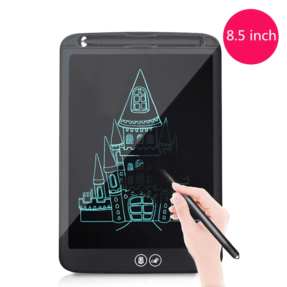 8.5 colių LCD Raštu Tabletė Dalies Trynimas Piešimo Lenta Elektroninių Storio Pen Paryškinimas Pagalvėlės Skaitmeninis Tabletės Su Baterija
