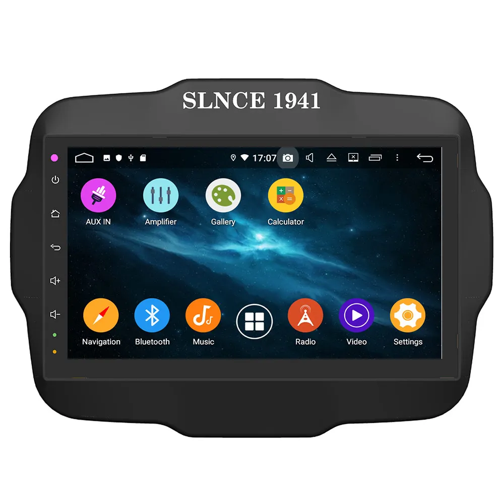 Android 9.0 DSP Automobilių GPS Navigacija radijo Jeep Renegade 2016-2018 daugialypės terpės Grotuvas, Radijo Jutiklinis Ekranas, Audio Galvos Vieneto Nr. DVD