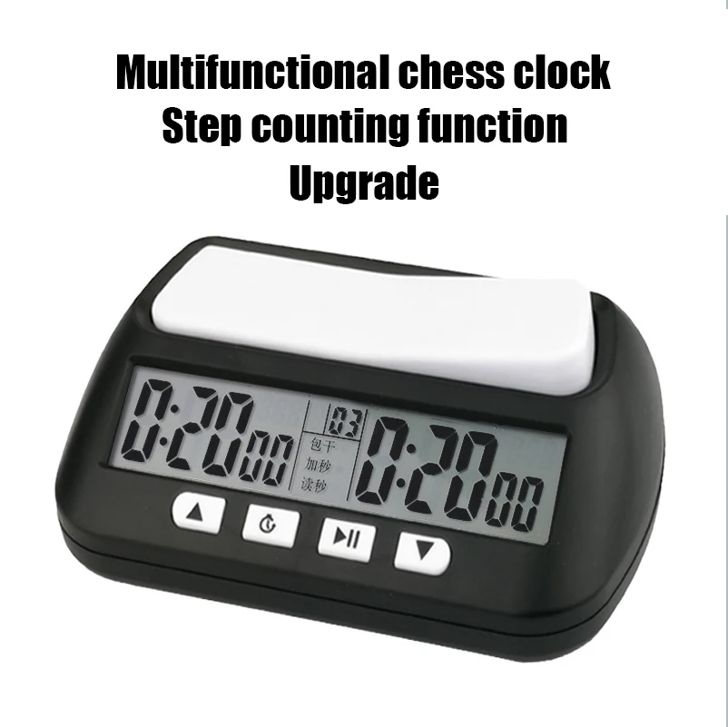 Naujas 2021 Anglų Kalba Profesionali Šachmatų Laikrodis Kompaktinis Skaitmeninis Žiūrėti Skaičiuoti Aukštyn Žemyn Laikmatis Stalo Žaidimas, Skirtas Chronometras