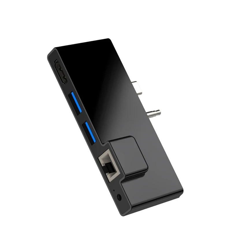 ROCKETEK USB 3.0 Kortelių Skaitytuvas Hub 5Gbps 4K HD 1000Mbps Gigabit Ethernet Adapterį, SD/TF Micro SD 