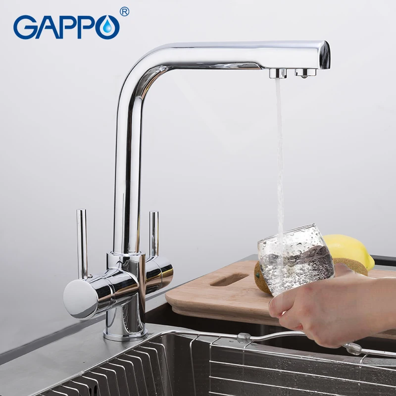 GAPPO virtuvės maišytuvas vandens filtras čiaupų virtuvės maišytuvas kranas Bakstelėkite Vieną Skylę Rankena vandens taupymo Denio Montuojamas Maišytuvas maišytuvai