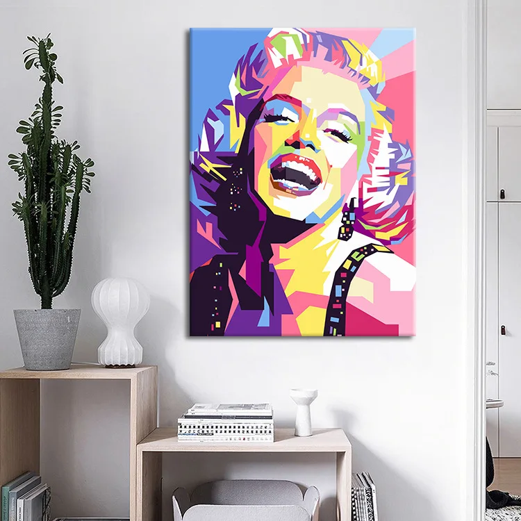 Šiuolaikinės Spalvinga Marilyn Monroe Naftos Tapyba ant Drobės, Plakatų ir grafikos Cuadros Sienos Menas Nuotraukas Kambarį