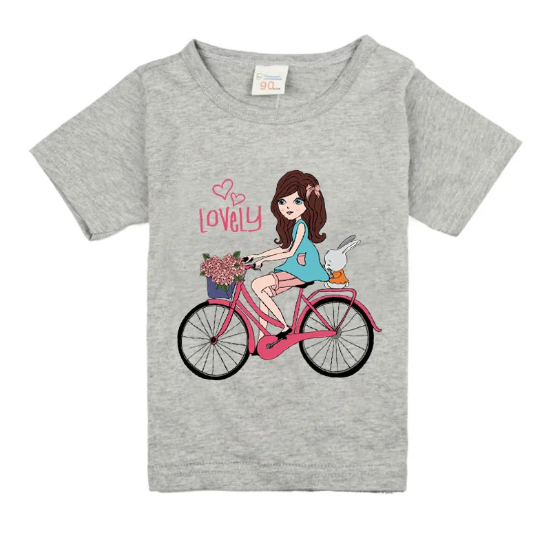 2020 metų Vasaros Brand New Baby Mergaičių T Shirts Vaikai Laimingi mergina T Shirts Vaikų Vasaros Gėlių dangčiai Mergina Marškinėlius Mergina