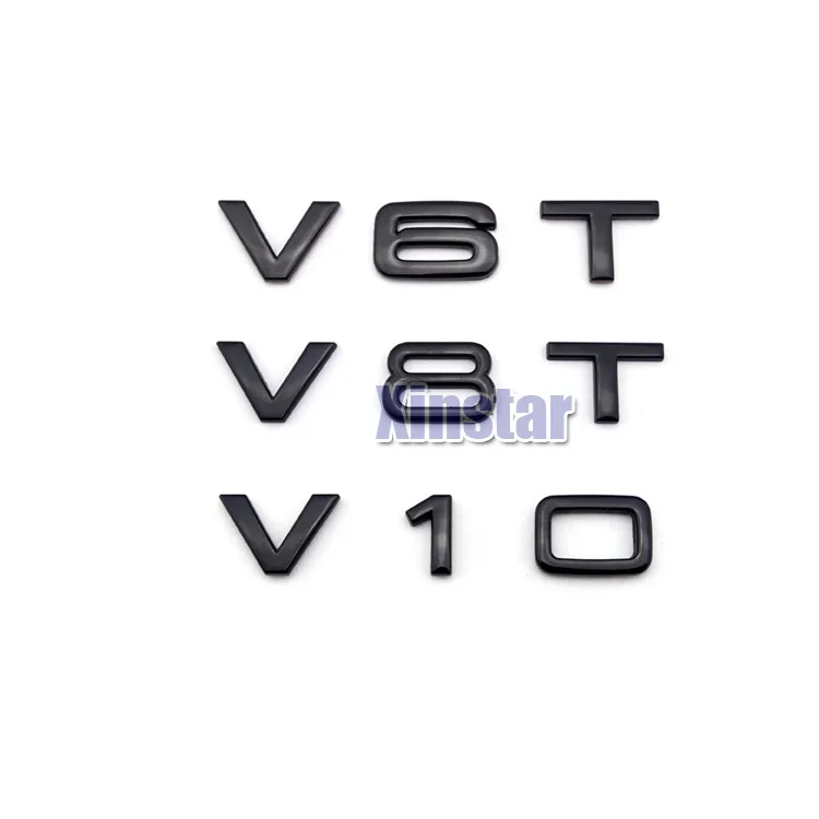 2vnt Originalus ABS V6T V8T V10 automobilio pusėje, kūno papuošalai lipdukas audi sline RS QUATTRO A1 A3 A4 A5 A6 A7 A8 Q3 Q5 Q7 TT S