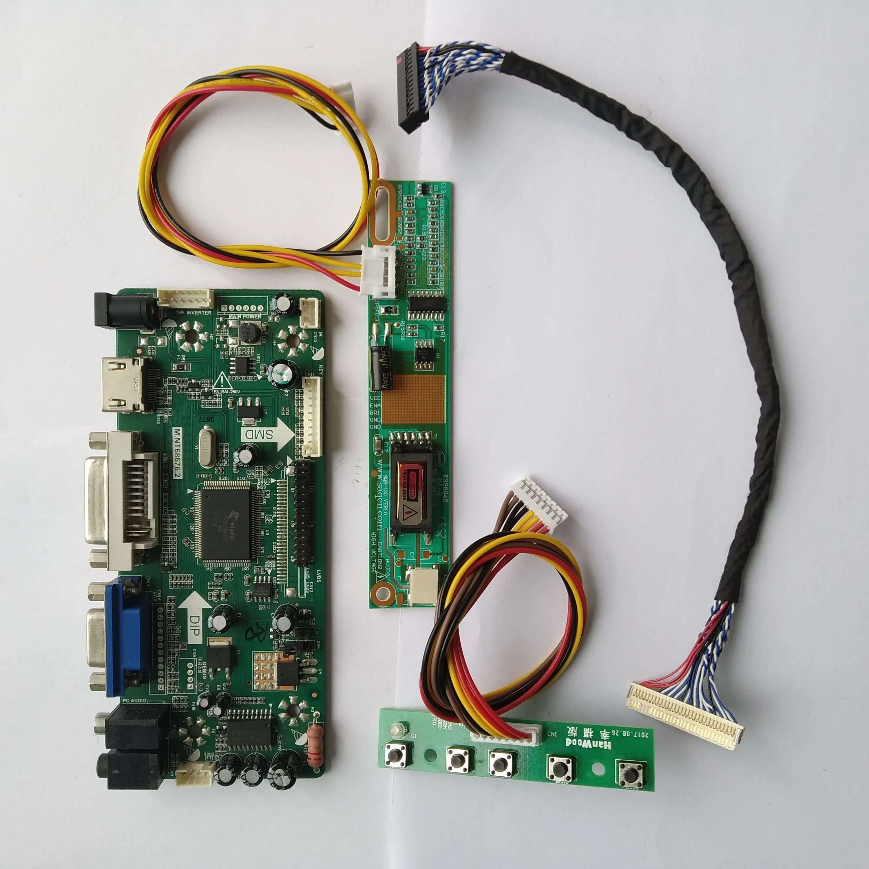 M. NT68676 HDMI DVI VGA LED LCD Valdiklio plokštės Rinkinys LM215WF3(SL)(A1)/SLA1 1920X1080 Skydelis Ekranas 