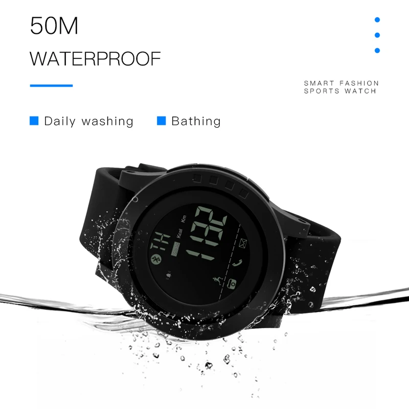 SKMEI Smart Watch Vyrų Bluetooth Kalorijų Laikrodžius Mens Skirti 