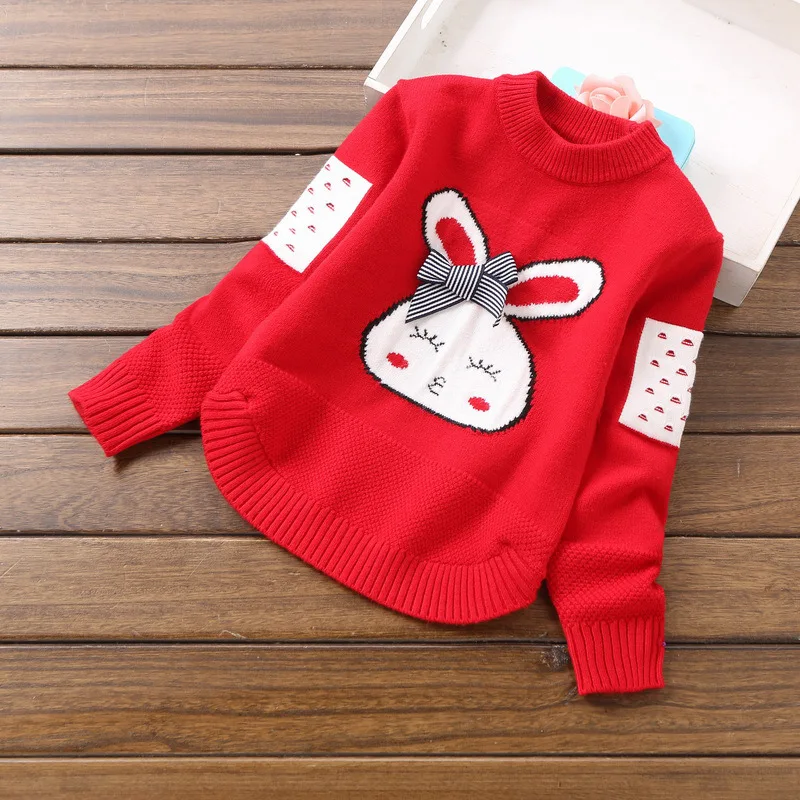 Rudenį, Žiemą Kalėdų Mergaičių Megztinis Ilgomis Rankovėmis Megztinis Moteriška Megztiniai Megztinis Baby Baby Megztinis