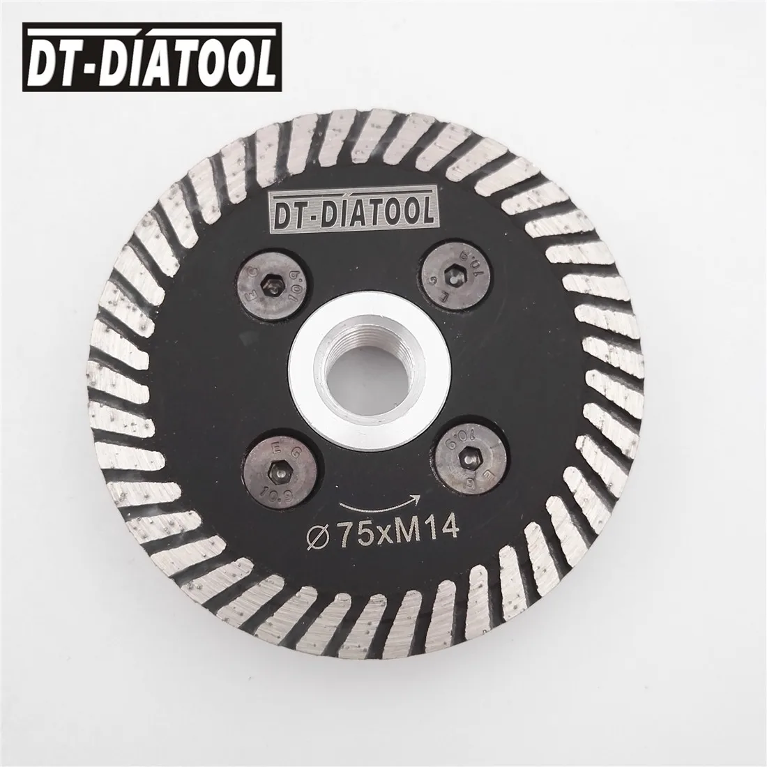 DT-DIATOOL 2vnt 75mm Karšto Paspaudus Mini Turbo Deimantinių Pjūklų Su Nuimamu M14 Arba 5/8-11 Flanšas Drožyba, Granito, Marmuro Diskas