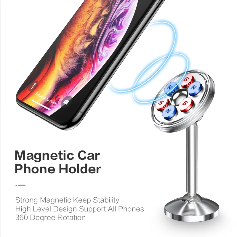 FLOVEME Magnetinio Automobilinis Telefono Laikiklis iPhone Universalus Automobilinis Laikiklis Telefono Automobilių Magnetas Kalno Ląstelių Mobiliojo Telefono Laikiklis Stendas